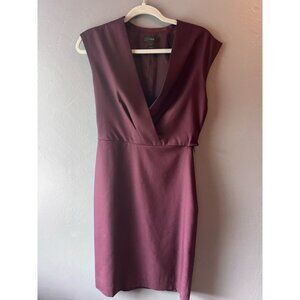 J. Crew 100% Wool Purple Dress 2